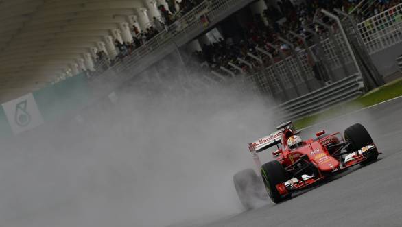 Vettel was second during the rain-soaked qualifying session at Malaysia - a grid position that was enough to see him safely through to victory during Sunday's race