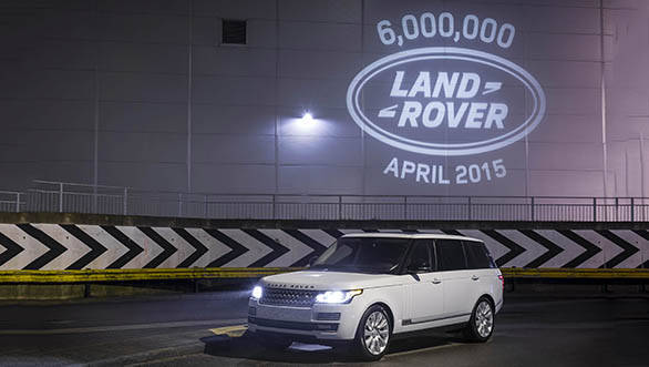 6,000,000TH LAND ROVER LIGHTS UP SOLIHULL