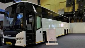 Busworld 2015: Scania displays ethanol engine and Metrolink bus