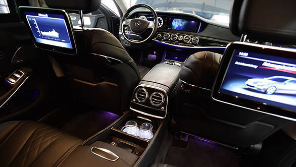 Despite all the armouring, the interiors are just as plush and luxurious as  a normal S-Class