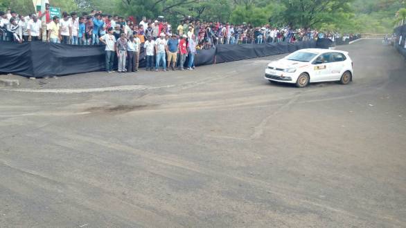 Arjun Rao Aroor is currently third overall in the rally, winning the first SSS at Nashik