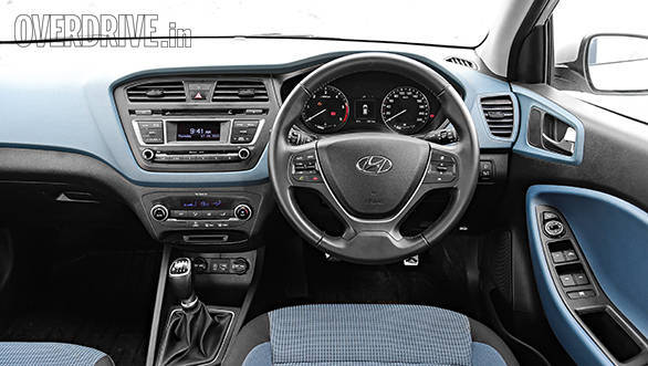 The i20 Active comes with either blue or orange themed interiors based on the exterior colour