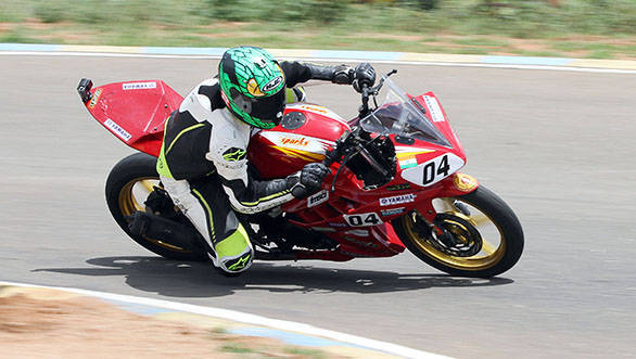  Vishwadev Muraleedharan of Sparks Racing who claimed a double in the Group D (165cc) Novice class