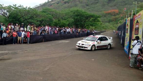 Lohitt Urs was the last of the Evos in the rally after Thapar's retirement