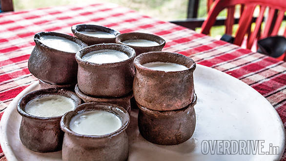 Fresh curd in clay pots is refreshing after a day in the sun