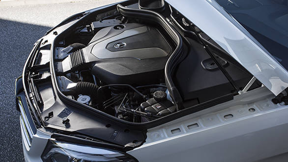 The 350 d uses the existing 3.0-litre motor but with updates for efficiency and performance