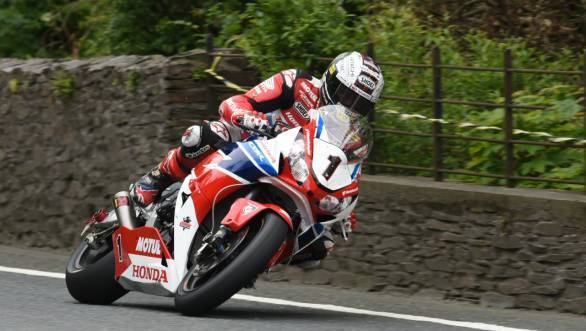 John McGuinness scored his 23rd TT win and his seventh win in the Senior TT at the 2015 Isle of Man TT races