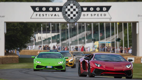 Lamborghini Aventador Superveloce and Huracán at Goodwood Festival of Speed 2015