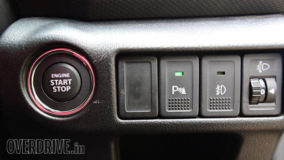 The row of switches to the right of the engine start stop button look outdated