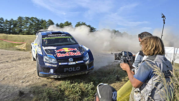 Andreas Mikkelsen (NOR), Ola Fløene (NOR) Volkswagen Polo R WRC (2015) WRC Rally Poland 2015