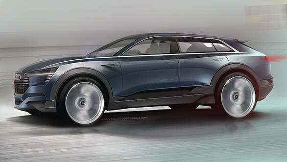 Audi e-tron quattro concept  Exterior Sketch