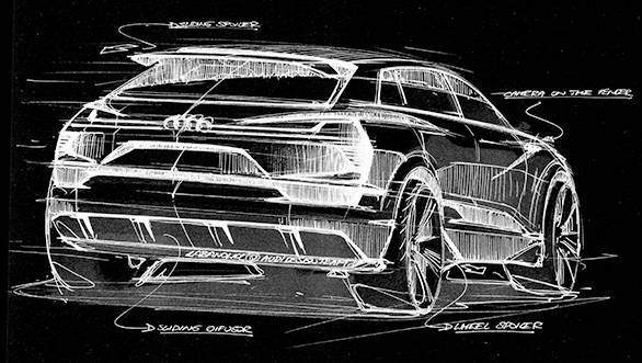 Audi e-tron quattro concept  Exterior Sketch  Rear
