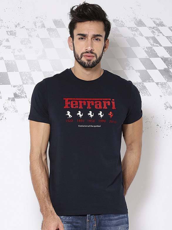 Ferrari-Navy-Printed-Evolution-T-shirt