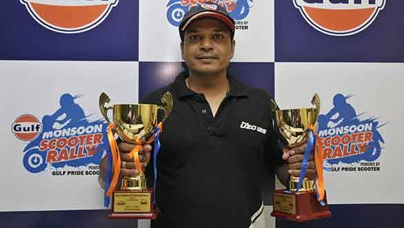 Gulf Monsoon Scooter Rally 2015 Winner, Shamim Khan (1)
