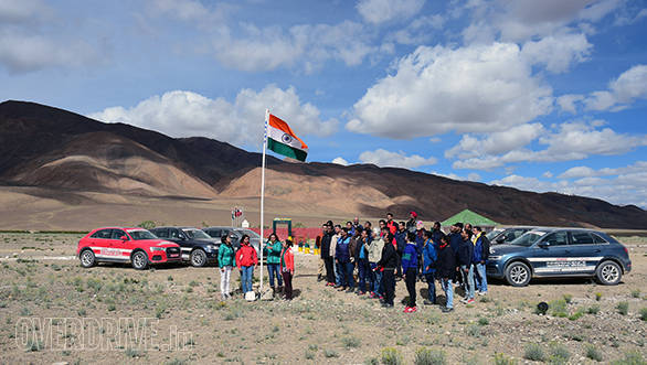 Team OD and the participants got to hoist the Indian national flag on August 15 at Rezangla