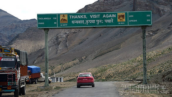 That's still a long way to go to our destination- Leh