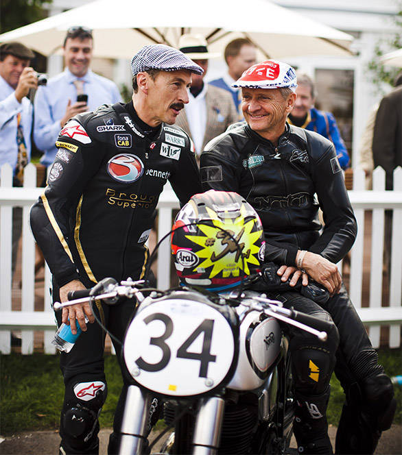 Kevin Schwantz and Jeremy McWilliams