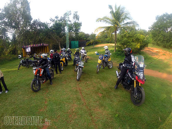 motorcycle travellers meet