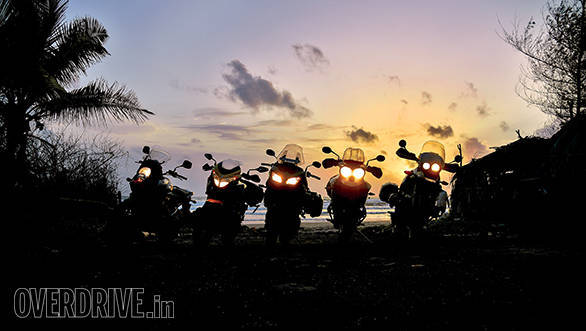 The bikes here aren't small. But whether it's hours down the highway, a commute or two or heading like we did, out into the unknown, they're up for it