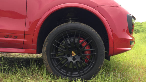 If specced with the optional air suspension, the Cayenne GTS can be raised or lowered 