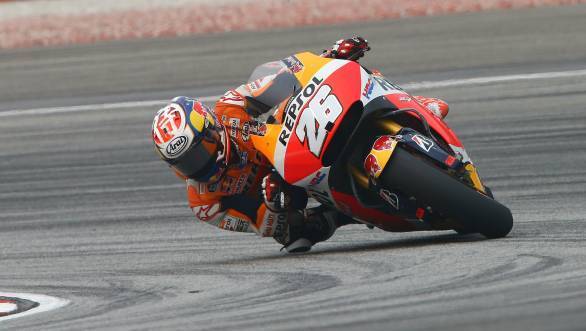 Dani Pedrosa shattered the lap record at Sepang and took pole too!