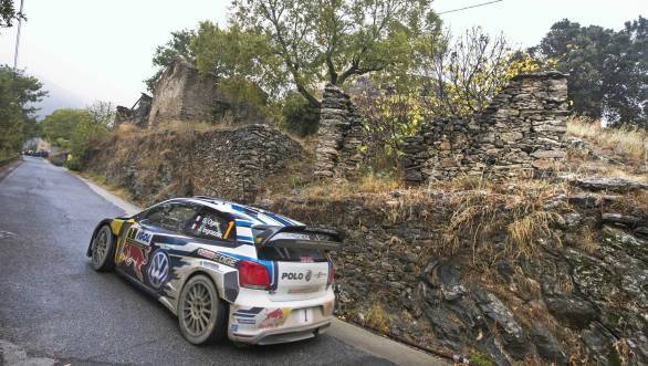 Sebastian Ogier's Polo WRC suffered gearbox issues, which meant the reigning world champion wasn't in the running for victory
