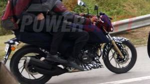 Spied: New TVS Apache caught testing in India