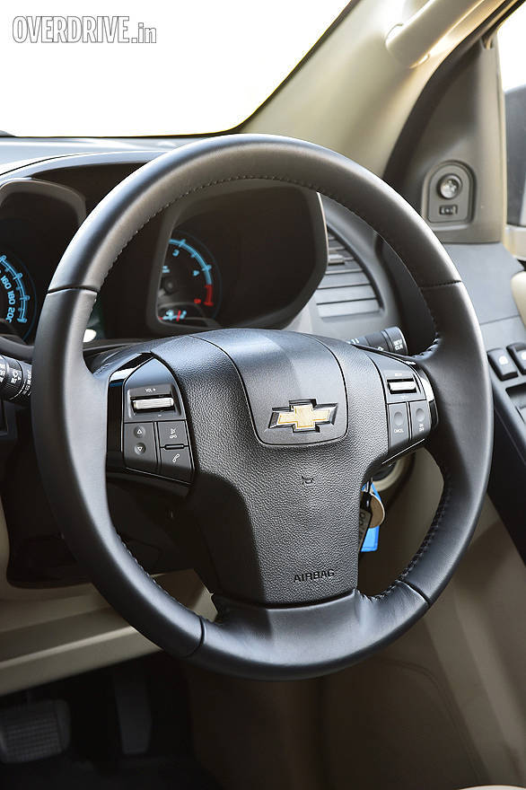 The Trailblazer gets leather wrapped steering wheel
