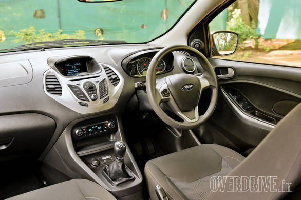 The Ford Figo's interiors are nice and we'll laid out