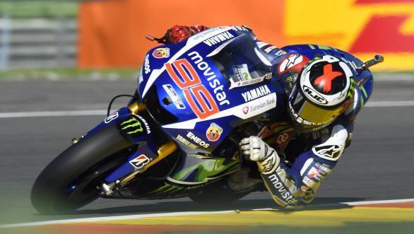 Jorge Lorenzo is on pole at Valencia, and he's gunning for the 2015 MotoGP title!