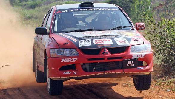 Lohitt Urs and Shrikanth Gowda clinched the Indian Rally Championship title at Chikmagalur