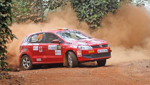 Dean Mascarenhas made it to second overall and heads the IRC 1600 class at Chikmagalur