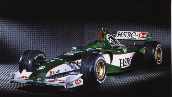 Jaguar's iconic British racing green, seen here on their F1 car, could soon make it to Formula E
