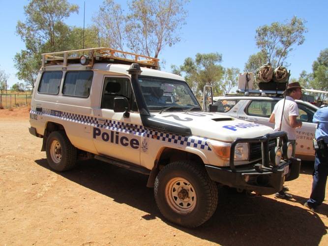 The police use Toyota Land Cruisers fitted with winches and extra lights