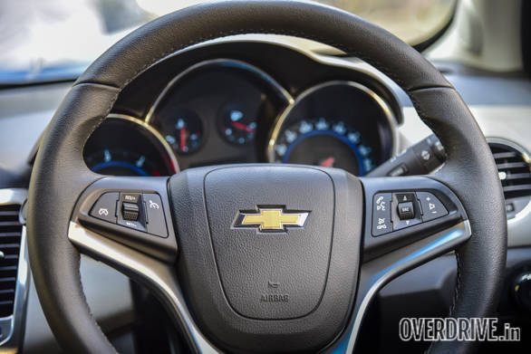 The steering mounted controls now include voice commands. Additionally, there is cruise control and audio controls