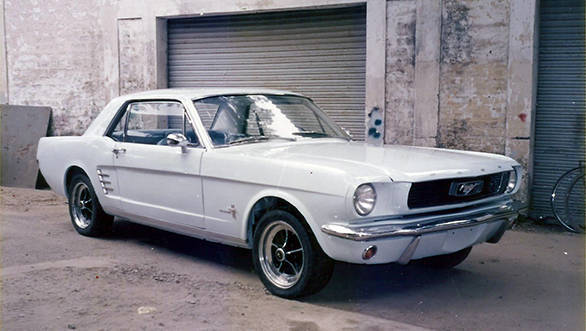 A 1966 Ford Mustang Coupe