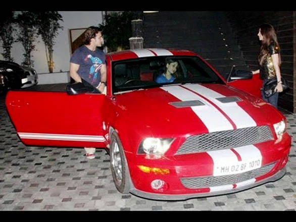 Saif Ali Khan with his Mustang