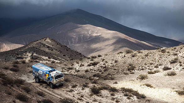 Eduard Nikolaev from Team Kamaz Master on Stage 10