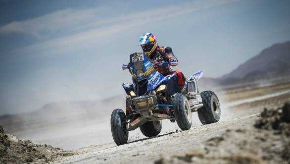 Winning the sixth stage of the Dakar puts Marcos Patronelli second overall in the quad class standings