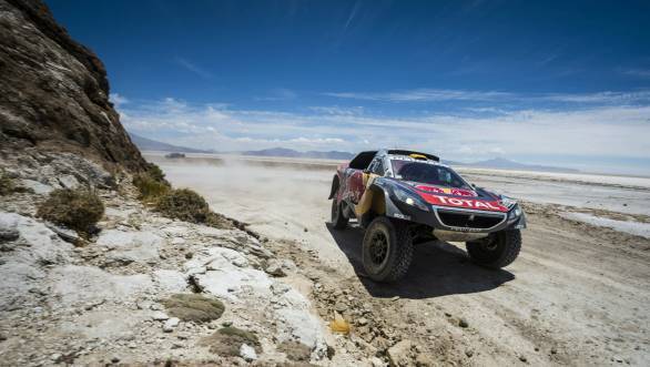 Stage 6 win gives Stephane Peterhansel overall lead in the rally