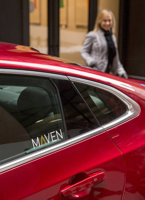 Maven offers five different Chevrolet cars for hire 