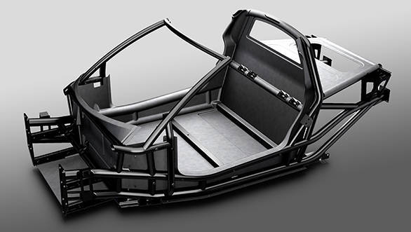 Gordon Murray's iStream process uses a chassis made with steel pipes and bonded fibreglass or carbon fibre