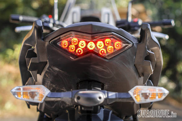 A nice looking rear-end, no? The Kawasaki Versys 650 is just begging for you to add some bags and head out for a long ride