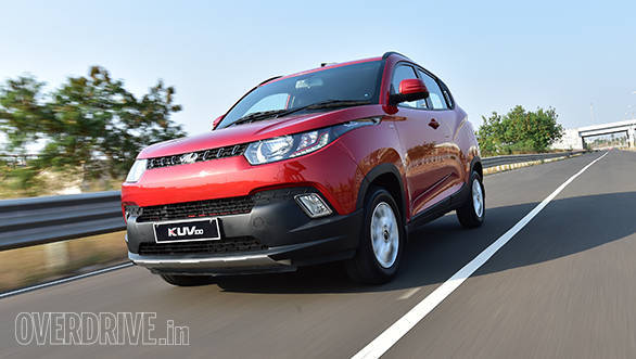The KUV 100 looks more like an SUV when viewed from this angle