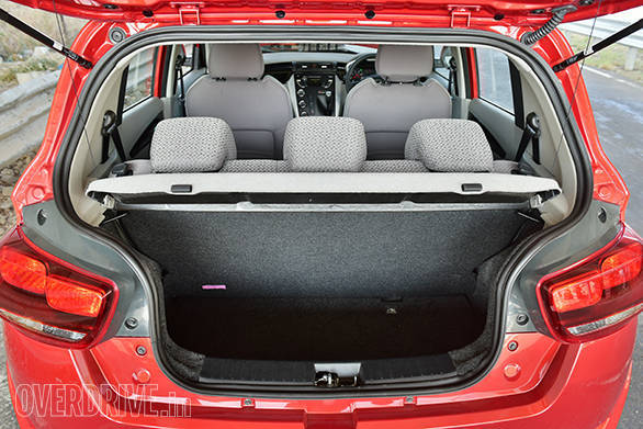 Boot space of 243-litres is more than most budget hatchbacks. The seats tumble to offer a total of 473-litres