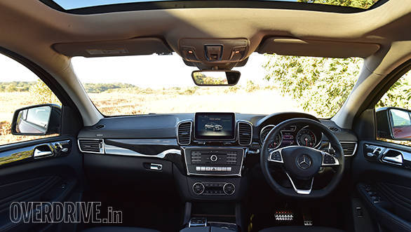 The cabin feels rich and luxurious but the centre console design harks back to the old ML. An update would have been nice