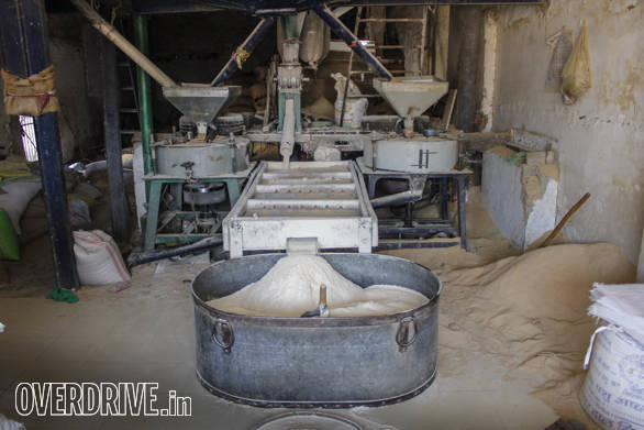 We witnessed the processing of wheat grains to ready-to-use flour