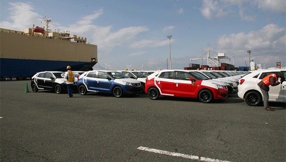 The-Made-in-India-Suzuki-Baleno-gets-unloaded-at-Toyohashi-Port-Japan