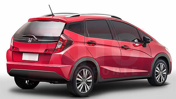 Crossover based on the Honda Jazz rendered Overdrive