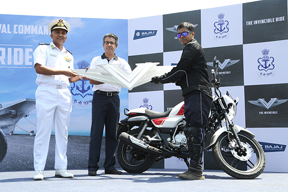 Indian Navy partners with the Bajaj V for an Invincible Ride